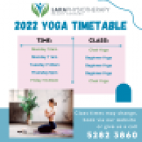 Yoga Timetable